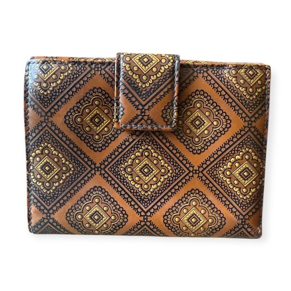 Rare Authentic Prada Printed Leather Wallet | Geometric Motif - Picture 3 of 8